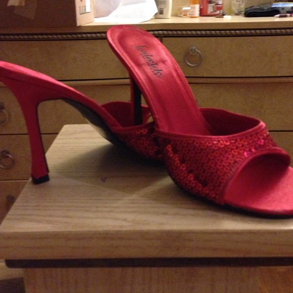 Frederick's of Hollywood Shoes - Red sequin heels by Frederick's of Hollywood