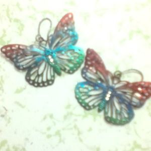 Rainbow Butterfly Earrings