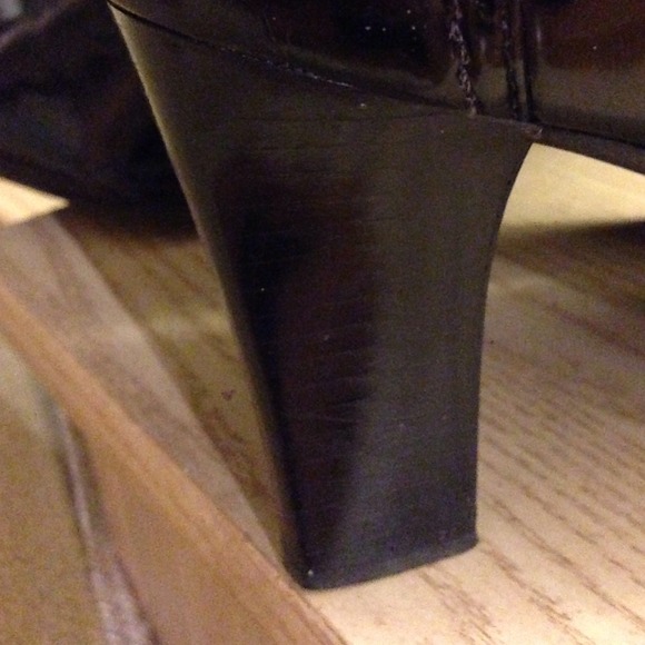 🎉sold🎉Franco Sarto Patent blk leather wide - Picture 2 of 4