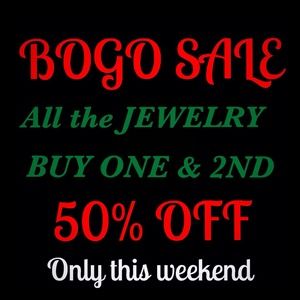 🎄BOGO in all the Jewelry 2nd with 50% off🎅
