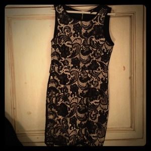 Black/grey lace H&M dress