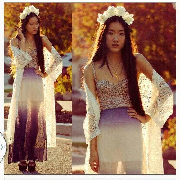 White lace skull kimono - Picture 4 of 4