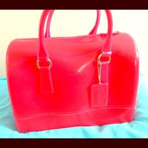 🎉❌Sold❌🎉💞Furla Candy Bag in Hot Pink💞