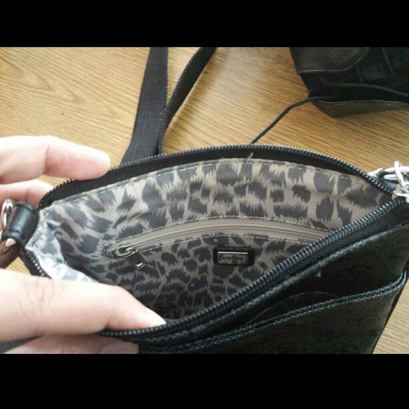 SOLD. Guess monogram mini crossbody bag - Picture 3 of 4