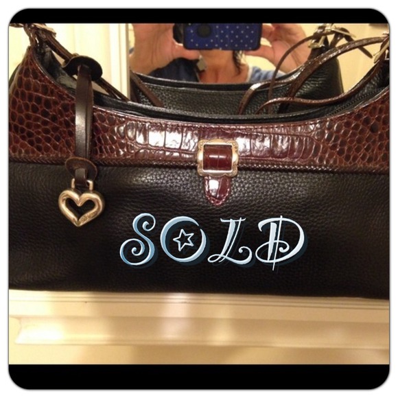 SOLD Brighton all leather bag