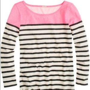Striped + Neon Pink J. Crew Tee HOST PICK