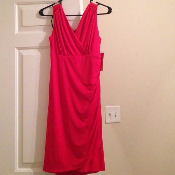 Brand new Alfani Petite 4 orange-red dress.