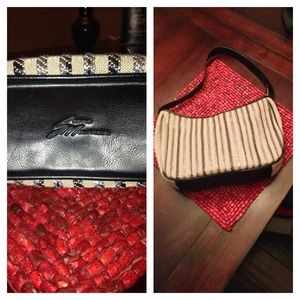 Stone Mountain multi-colored woven Bucket bag