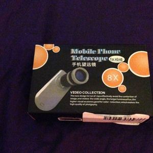 Cell phone telescope camera lens