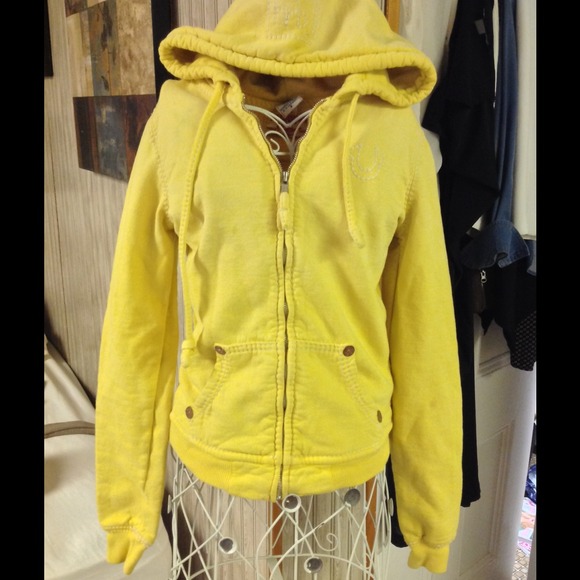 yellow true religion hoodie