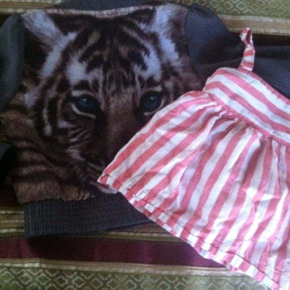 H&M tiger jacket 1.5-2 yrs,baby gap top 12-18
