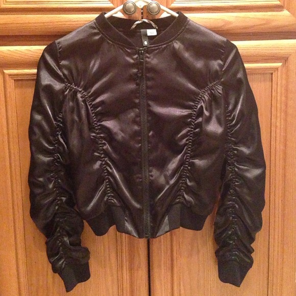 Black silky H&M jacket