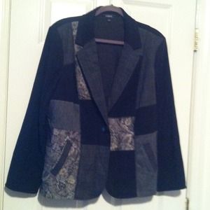 Black Patchwork Jacket