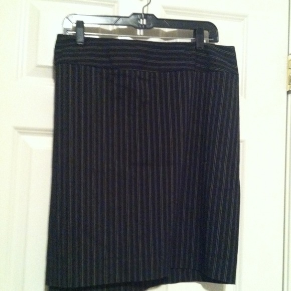 Black Stripped Skirt
