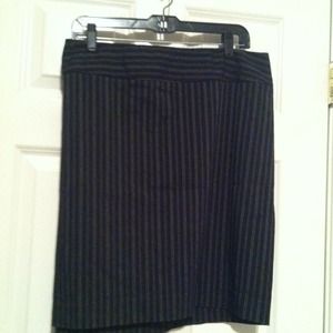 Black Stripped Skirt