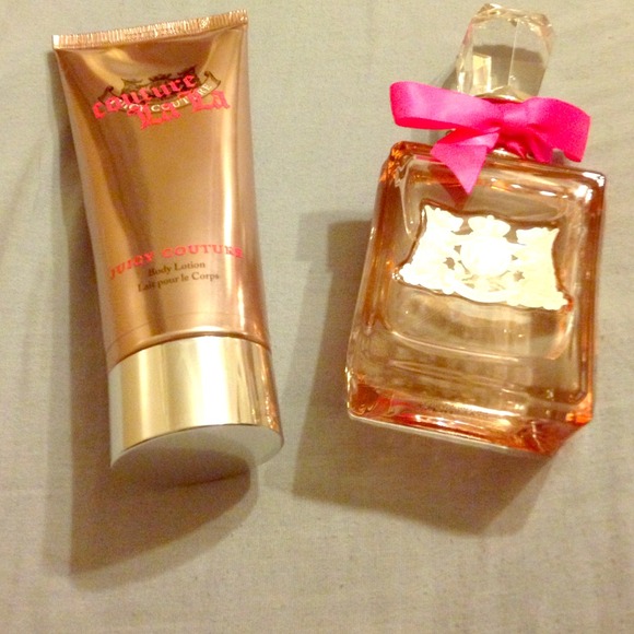 Juicy Couture LaLa lotion and perfume set