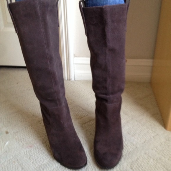 Carlos by Carlos Santana suede brown heeled boots - Picture 2 of 4