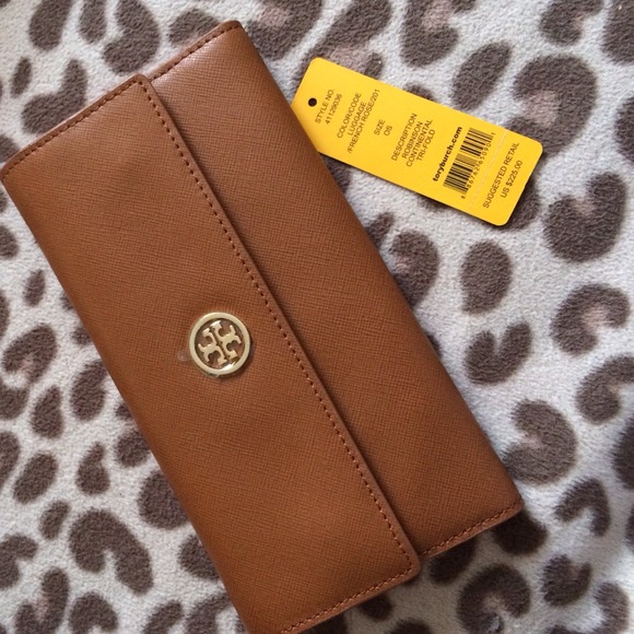 Luggage/ French rose Robinson continental tri-fold