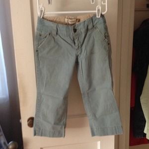 Cute Blue Crop Pants