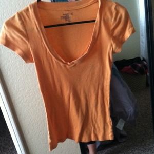 Orange v neck