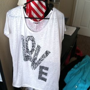White love T shirt