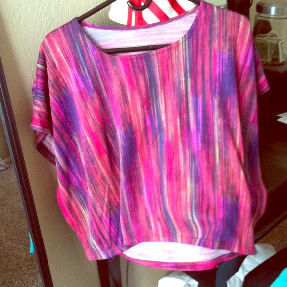 Multi colored crop top