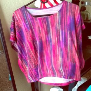 Multi colored crop top