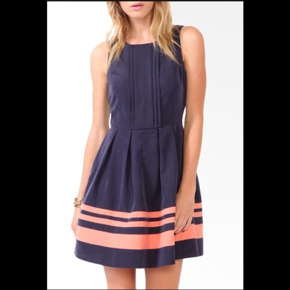 Forever21 Essential Colorblocked Pleated Dress