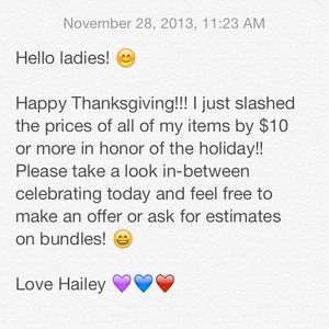 Everything in my closet!