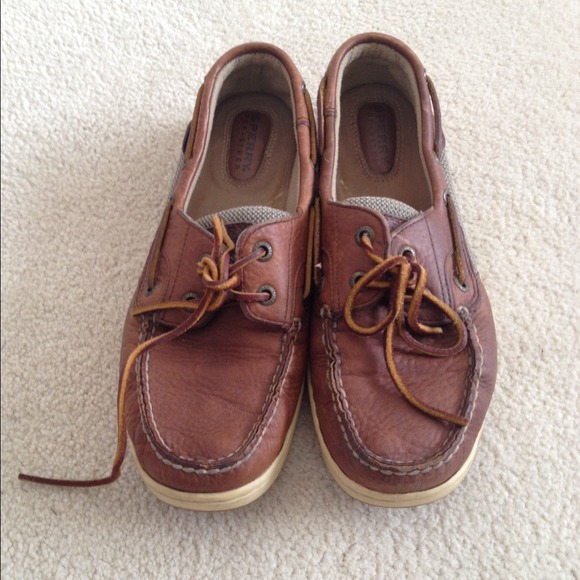 Sperry Shoes - Speery Top-Siders Brown Leather size 8.5m