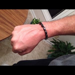 Magnetic Hematite stretch bracelet