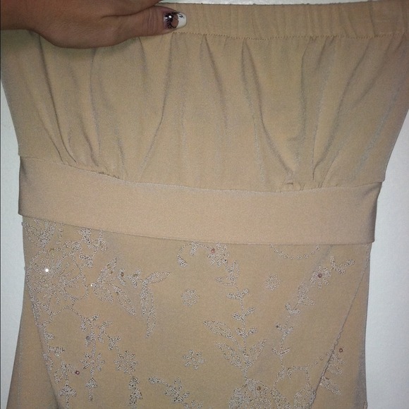 STUNNING cream colored dressy tube top