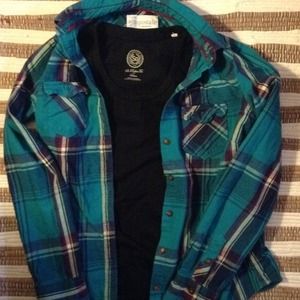 Plaid Button Down Aero Shirt