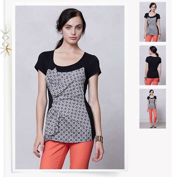 Anthropologie Twist-layer top