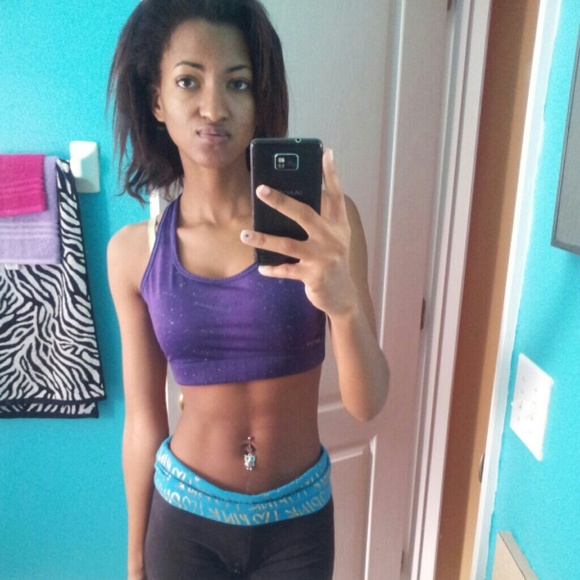 Purple Nike Pro Sports Bra