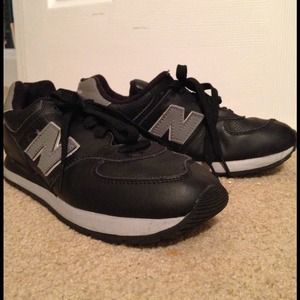 New Balance black and grey tennis shoes reserved