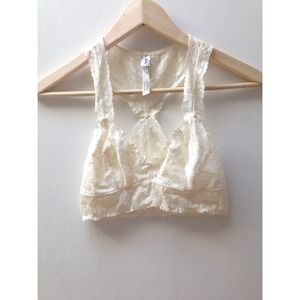 HOLD Free People Lace Razorback Bralette (NEW)