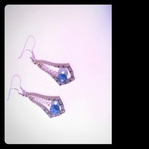 Blue Chandelier Earrings