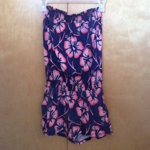 Tube top romper