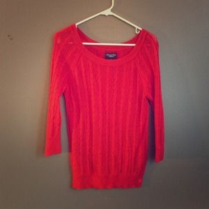 🌹Red cable knit sweater🌹