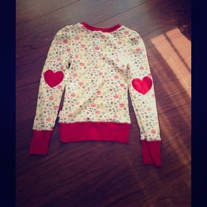 Heart patch elbow Sweater
