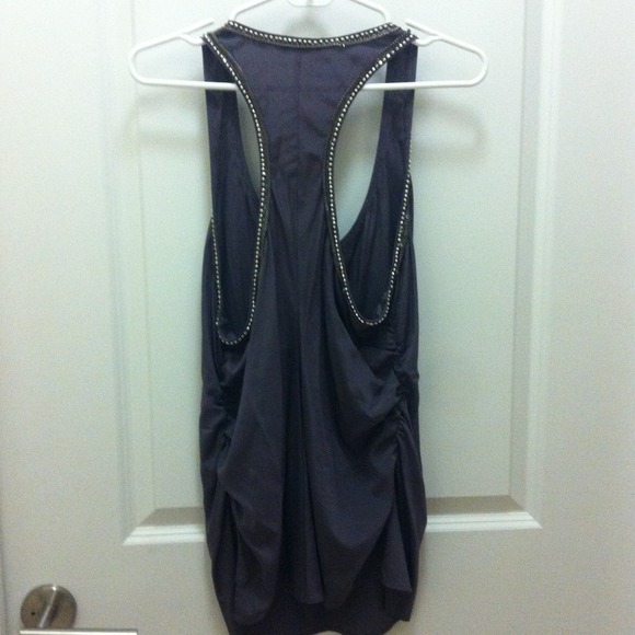 BEBE silky racer back tank - Picture 2 of 4