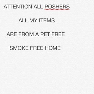 SMOKE FREE PET FREE HOME