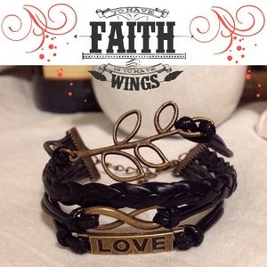 ❌BUNDLED❌Olive branch, Love & Infinity bracelet
