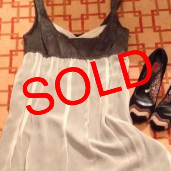 ✨SOLD✨Amazing Anthropologie Grey Sleeveless Dress