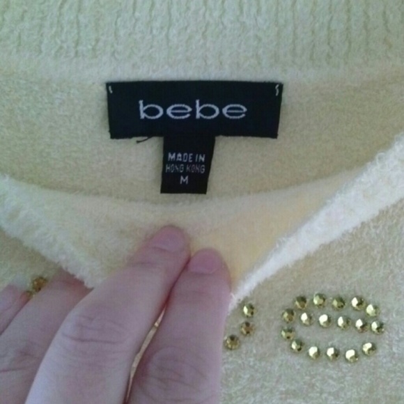 πHP 4/29π bebe yellow soft plushy pullover - Picture 3 of 3