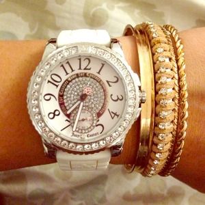 Juicy Couture White Strap Watch