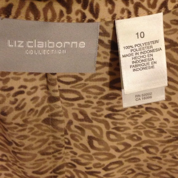 LIZ CLAIBORNE WRAP SHIRT SIZE 10 - Picture 4 of 4