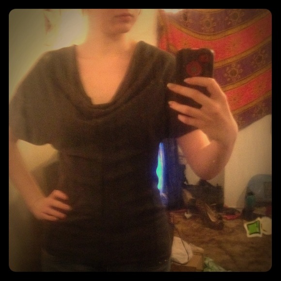 Converse One Star cowl blouse