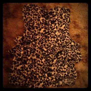 Rockabilly leopard print jumper